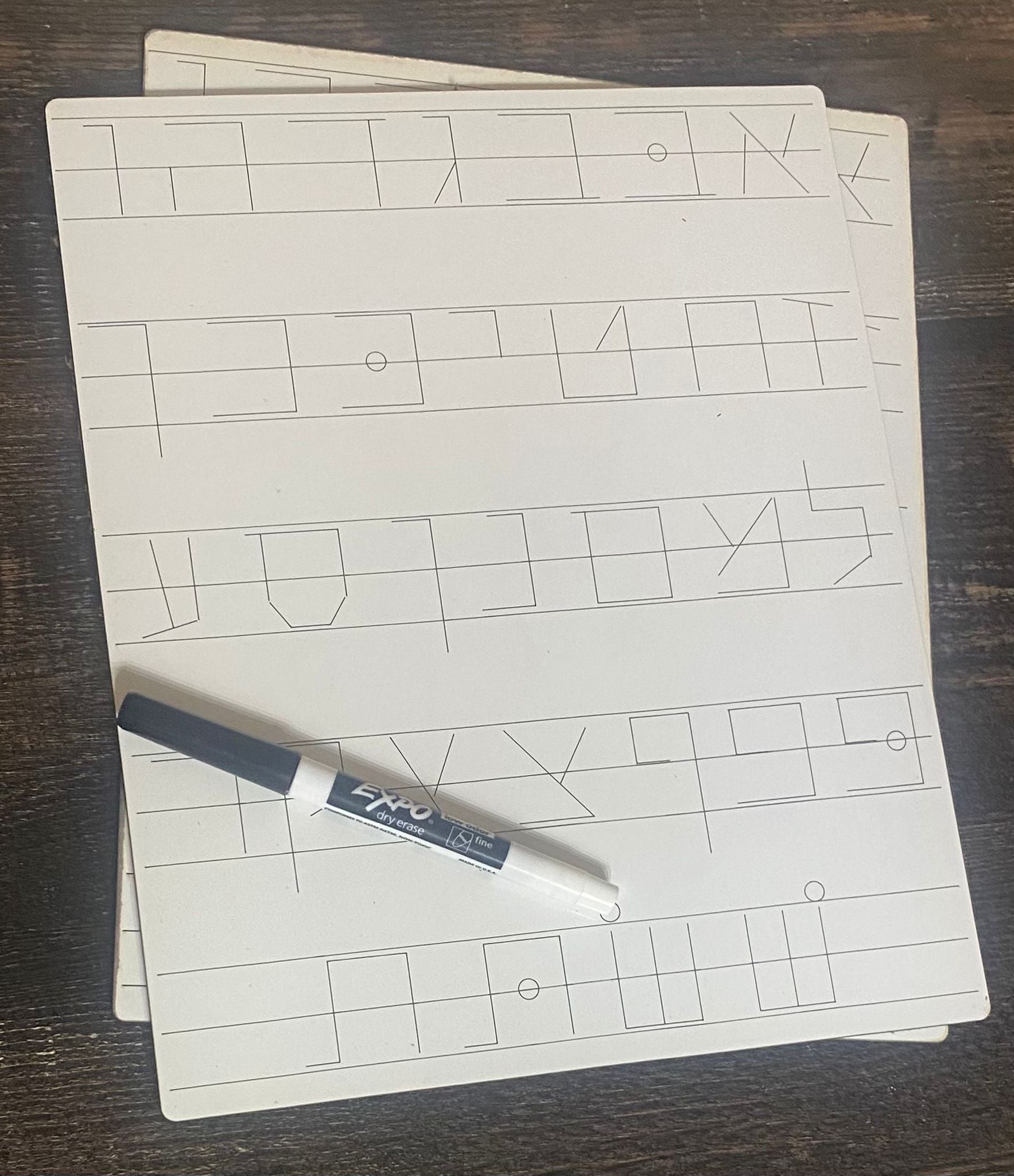 Alefbet Dry Erase Board