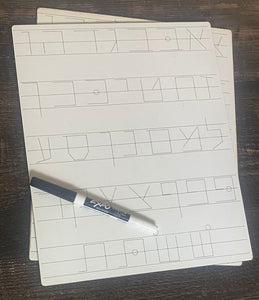 Alefbet Dry Erase Board