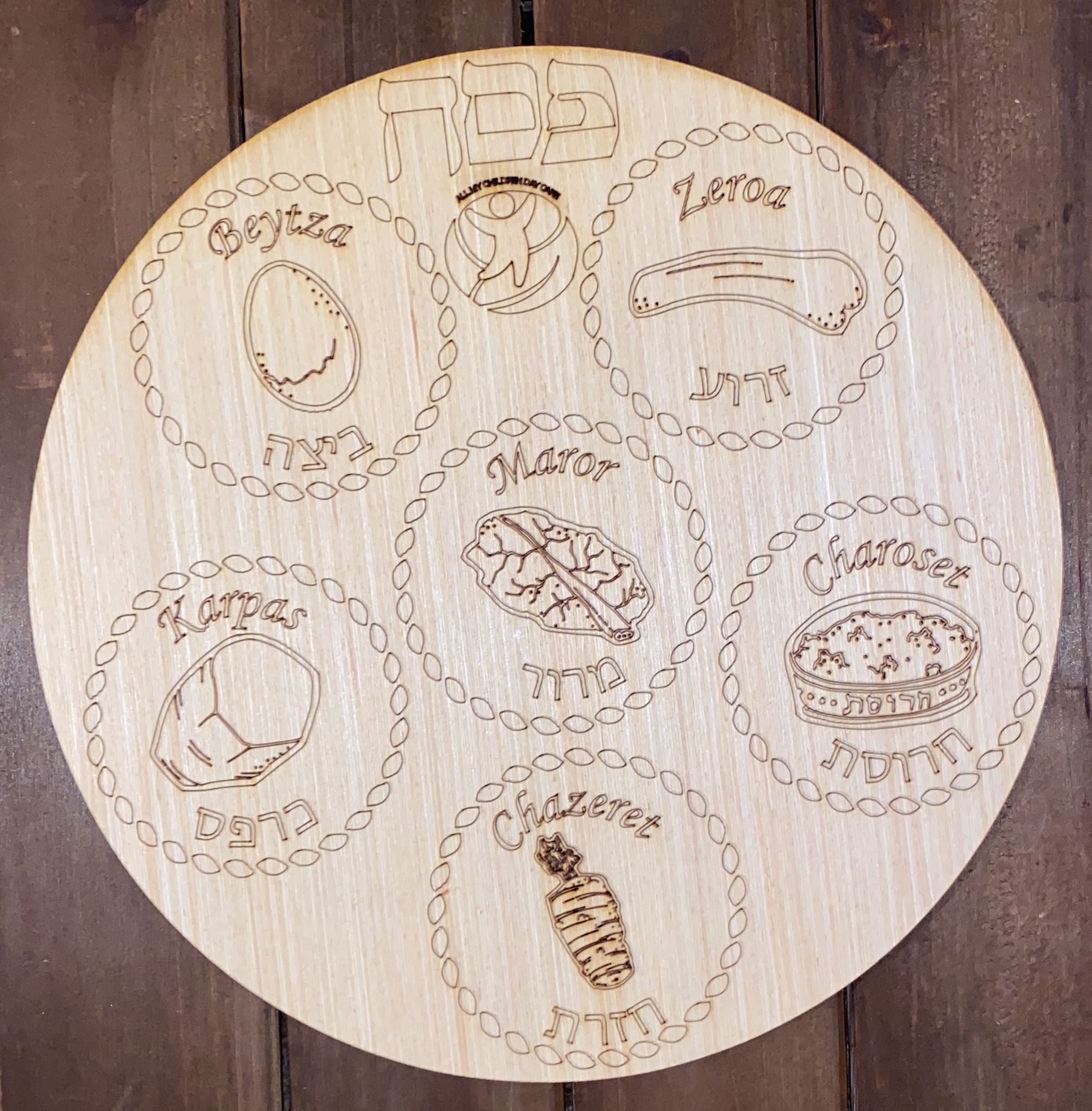 Decorate DIY Seder plate